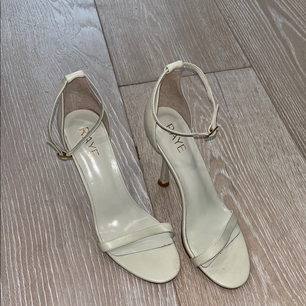 Raye Women's White/Cream Heeled Sandals